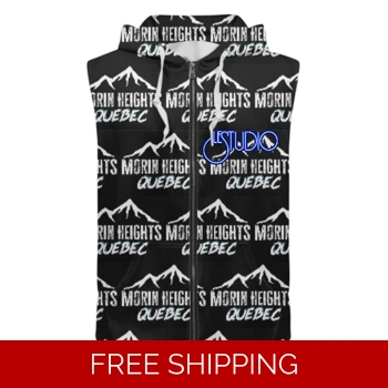 Custom Zipper Sleeveless Hoo..