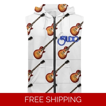 Custom Zipper Sleeveless Hoo..