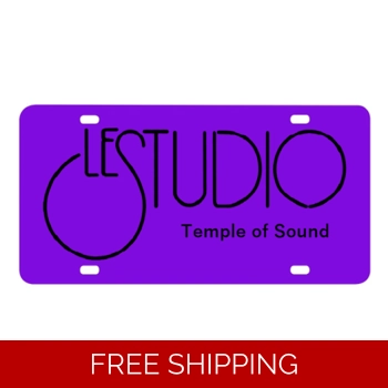 Le Studio License Plates Bla..