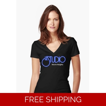 Girlie Fitted V-Neck T-Shirt..