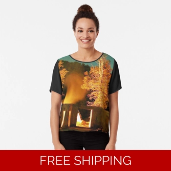 Le Studio Chiffon Top Fire i..