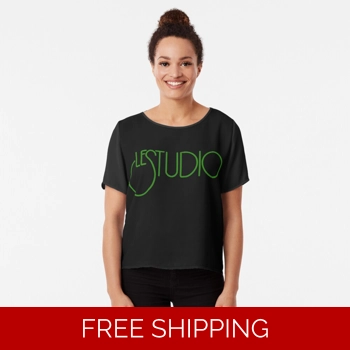 Le Studio Chiffon Top Green ..