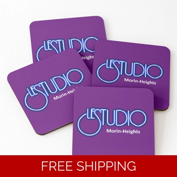Coasters Purple White & Blue..