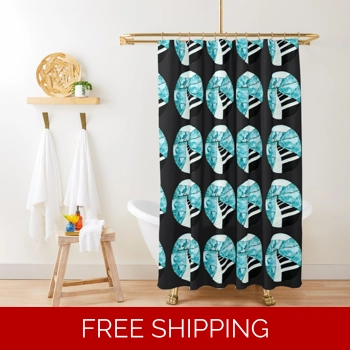 Le Studio Shower Curtain Bla..