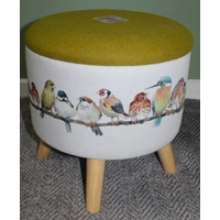 Large 40x40x40cm STORAGE Stool/Footstool Acid Green Harris..