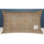 Herringbone Check Harris Tweed Cushion with Laura Ashley Garden Birds Fabric - Cushion Pad included