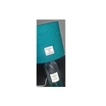 Isle of Harris Gin Bottle Lamp With 20cm Teal/Green Herringbone Harris Tweed Drum Lampshade