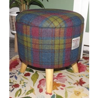 Large 40x40x40cm STORAGE Stool/Footstool Pink, Yellow & Bl..