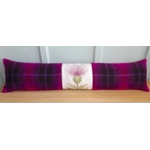 Fuchsia Harris Tweed & Voyage Maison Thistle Draught Excluder