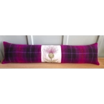 Fuchsia Harris Tweed & Voyage Maison Thistle Draught Excluder
