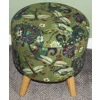 Large 40x40x40cm STORAGE Stool/Footstool Green Velvet Dragonfly