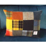 PATCHWORK Harris Tweed Cushion with Harris Tweed Back - Cushion Pad included