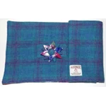 Harris Tweed® Scarf Neck Warmer with Thistle Velvet Lining and Removable Brooch