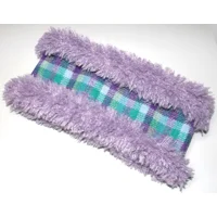 Harris Tweed® Snood/Neck Warmer  with Lilac Mongolian Faux Fur