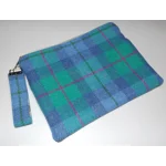 Harris Tweed Zipped Book/Bible/Technology/Travel Bag with Key Fob