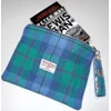 Harris Tweed Zipped Book/Bible/Technology/Travel Bag with Key Fob