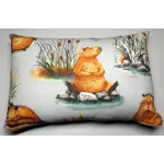 100% Cotton Capybara Cushion with Polyester Insert
