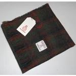 Simple Fringed Unlined Harris Tweed® Scarf Brown, Green & Black Check