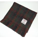 Simple Fringed Unlined Harris Tweed® Scarf Brown, Green & Black Check