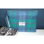 Harris Tweed Zipped Book/Bible/Technology/Travel Bag with Key Fob