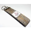 Herringbone Check Harris Tweed Key Fob Ring