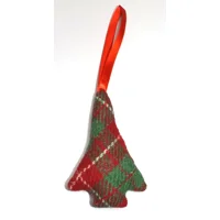 HARRIS TWEED Hanging Christmas Tree Decoration