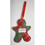 HARRIS TWEED Hanging Christmas Tree Decoration