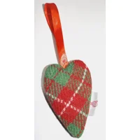 HARRIS TWEED Hanging Christmas Tree Decoration
