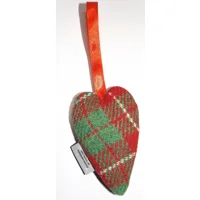 HARRIS TWEED Hanging Christmas Tree Decoration