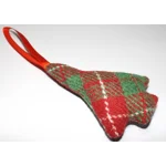 HARRIS TWEED Hanging Christmas Tree Decoration
