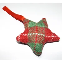 HARRIS TWEED Hanging Christmas Tree Decoration