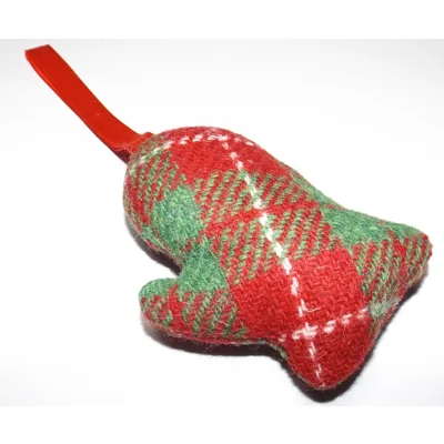 HARRIS TWEED Hanging Christmas Tree Decoration