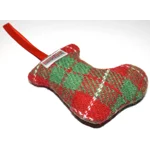 HARRIS TWEED Hanging Christmas Tree Decoration