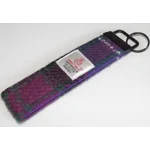 Western Isles Tartan Harris Tweed Key Fob Ring