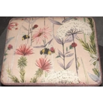 MEDIUM  40x30x25cm Rectangular Footstool Pink Barleycorn Harris Tweed & Voyage Hermione Blush