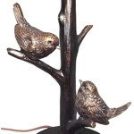 Resin BIRD Table Lamp with Handmade Laura Ashley Garden Birds Lampshade Resin BIRD Table Lamp with Handmade Laura Ashley Garden Birds Lampshade