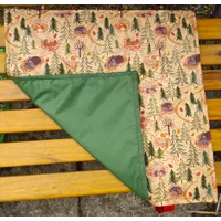 Compact, Lightweight HONEY WOODLAND Sit, Sitting Mat, Padded Ground Mat, Quilted, Waterproof Back