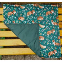 Compact, Lightweight GREEN FOX Sit, Sitting Mat, Padded Ground Mat, Quilted WATERPROOF TOP & BOTTOM