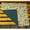 Compact, Lightweight GREEN WOODLAND Sit, Sitting Mat, Padded Ground Mat, Quilted, Waterproof Back