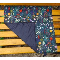 Compact, Lightweight FLOWERS Sit, Sitting Mat, Padded Ground Mat, Quilted, WATERPROOF TOP & BOTTOM