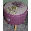 Large 40x40x40cm STORAGE Stool/Footstool Raspberry Herringbone Harris Tweed Voyage Maison Thistle