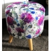 Large 40x40x40cm STORAGE Stool/Footstool  Velvet Thistle