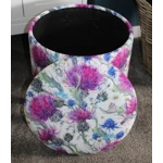 Large 40x40x40cm STORAGE Stool/Footstool Velvet Thistle Large 40x40x40cm STORAGE Stool/Footstool Velvet Thistle