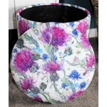 Large 40x40x40cm STORAGE Stool/Footstool Velvet Thistle Large 40x40x40cm STORAGE Stool/Footstool Velvet Thistle