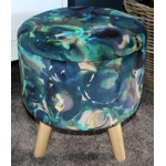Large 40x40x40cm STORAGE Stool/Footstool Boeme Bonito Velvet Large 40x40x40cm STORAGE Stool/Footstool Boeme Bonito Velvet