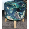 Large 40x40x40cm STORAGE Stool/Footstool Boeme Bonito Velvet