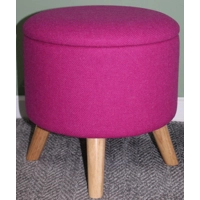 Large 40x40x40cm STORAGE Stool/Footstool Bubblegum Pink Ha..
