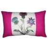 Pink Harris Tweed Cushion with  embroidered Thistle  - Cushion Pad included