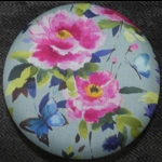 Large 40x40x40cm STORAGE Stool Footstool Ottoman BLUEBELLGRAY Teal Butterfly