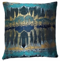 Fryetts Inca Aztec Teal Cushion Cover Double Sided 16